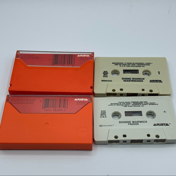 80’s Cassette Tape Lot of 6 Dionne Warwick with Cases and Artwork - Picture 6 of 11